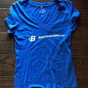 Bodybuilding Blue Workout V Neck